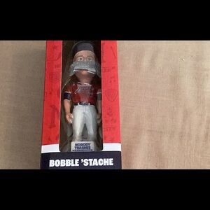 Bobble 'Stache Figurine - Red and White
